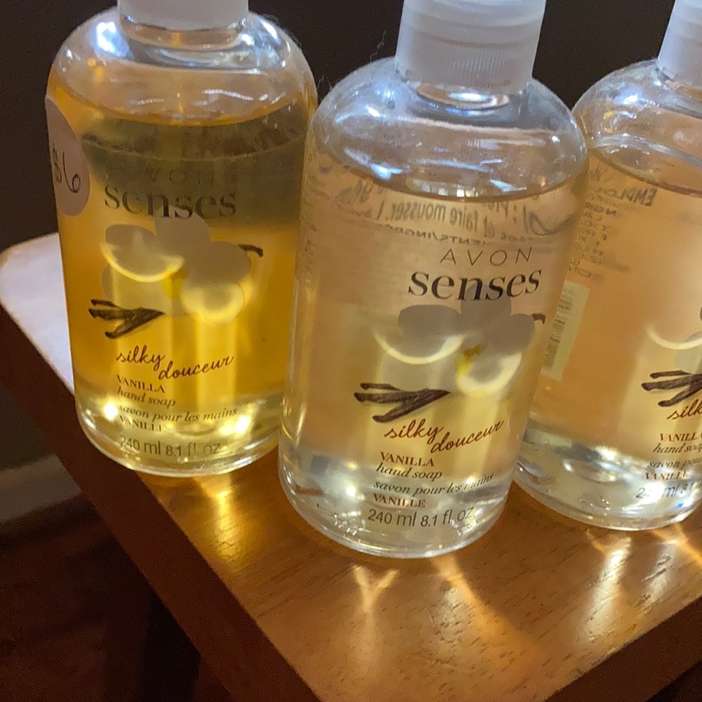 Avon  Hand Soap Vanilla 3 pack.  SOLD